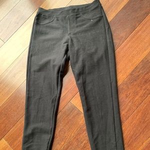 Black Strech Leggins With Pockets Small
